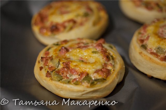 Mini pizzas en la pizzería Travola