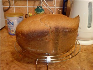 Pane di frumento e segale 50x50 con lievito di birra (macchina per il pane)