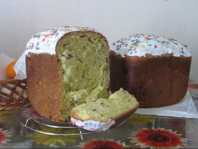 Madaling apple cake (gumagawa ng tinapay)