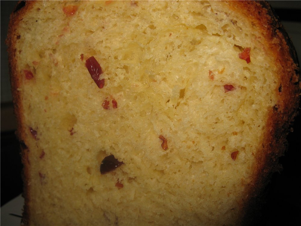 Butter bread with sourdough in a bread maker