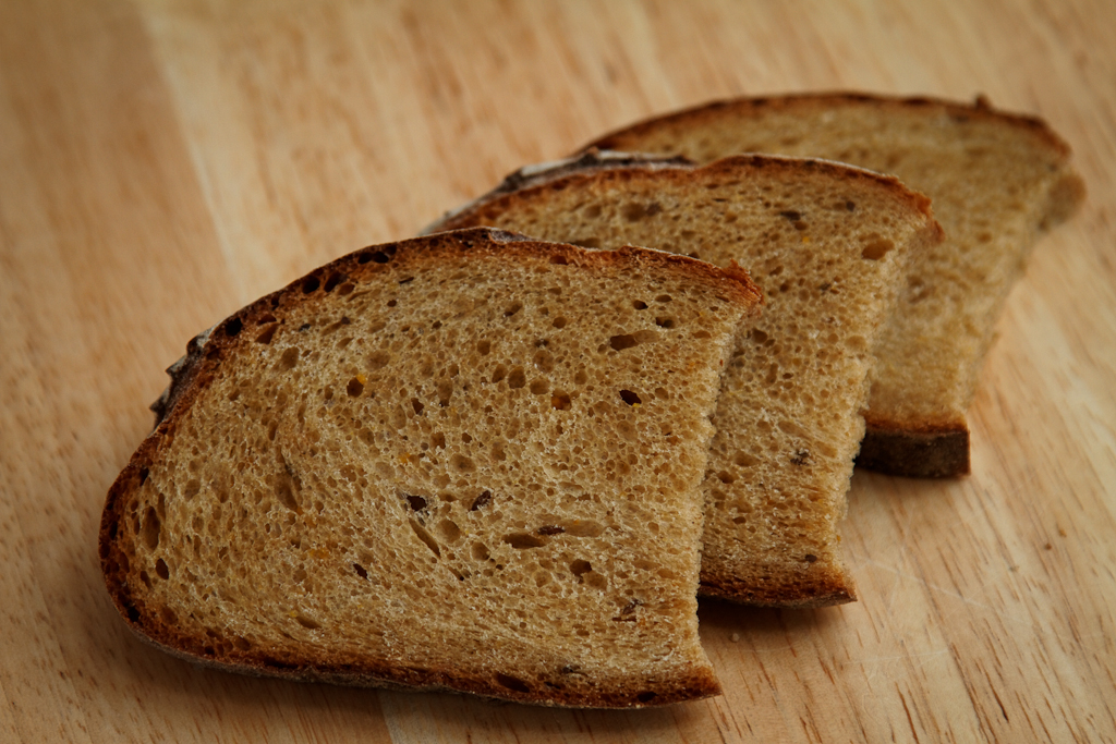 Swedish Rye Limpa in the oven