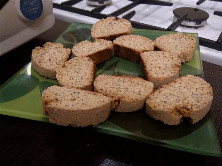 Lemon-poppy biscotti