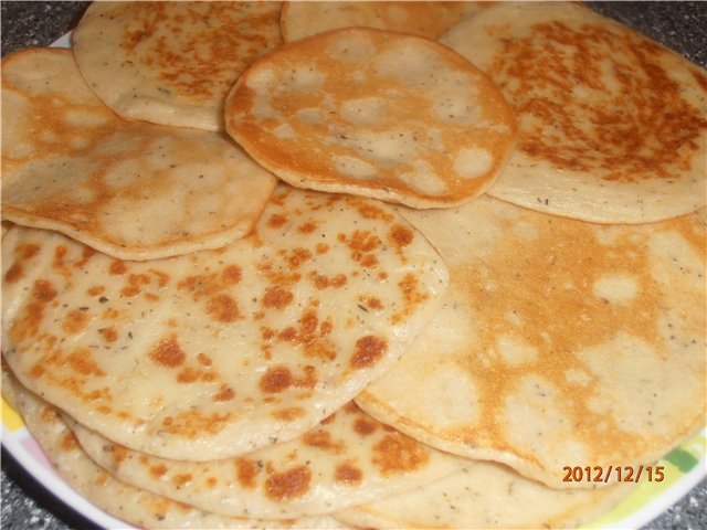 Panqueques de patata y queso