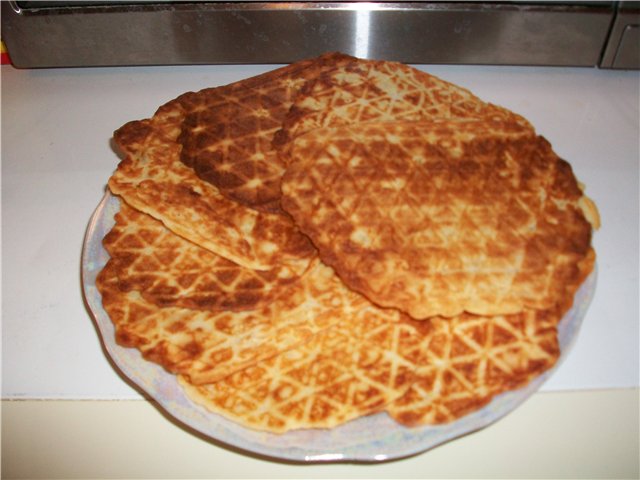 Waffles de cuajada de manzana