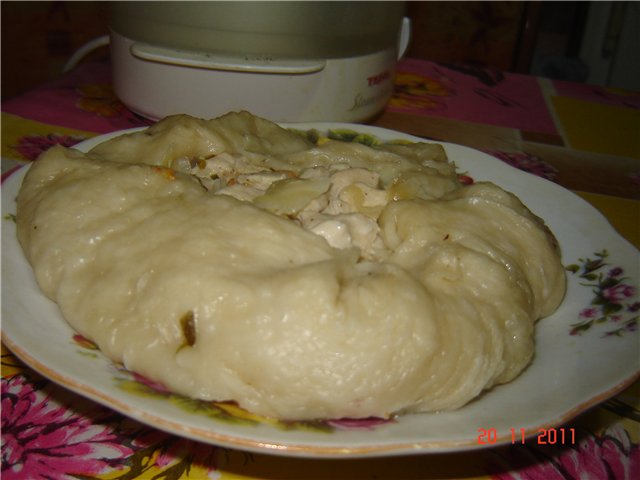 Jung-ju (chicken in the dough)