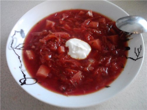 Borscht in a multicooker Panasonic SR-TMH 18