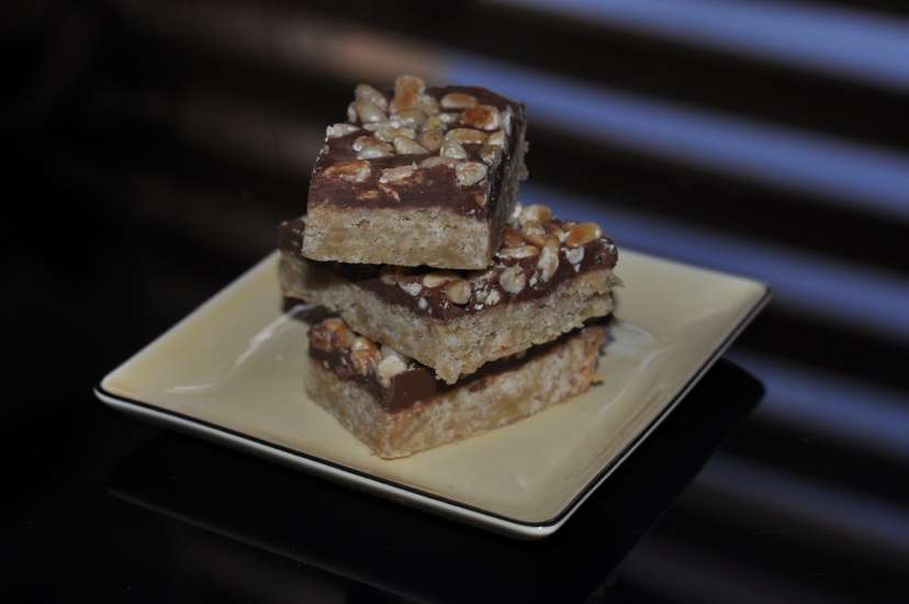 Quadretti di cioccolato / barrette al caramello