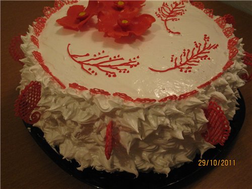 Mga cake ng bulaklak