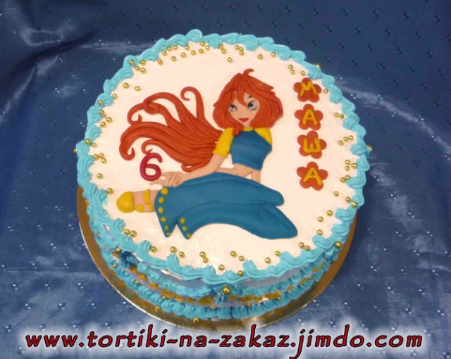 Torte con fate basate sul cartone animato Winx e altri