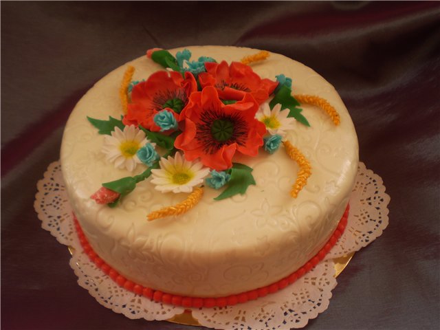 Mga cake ng bulaklak