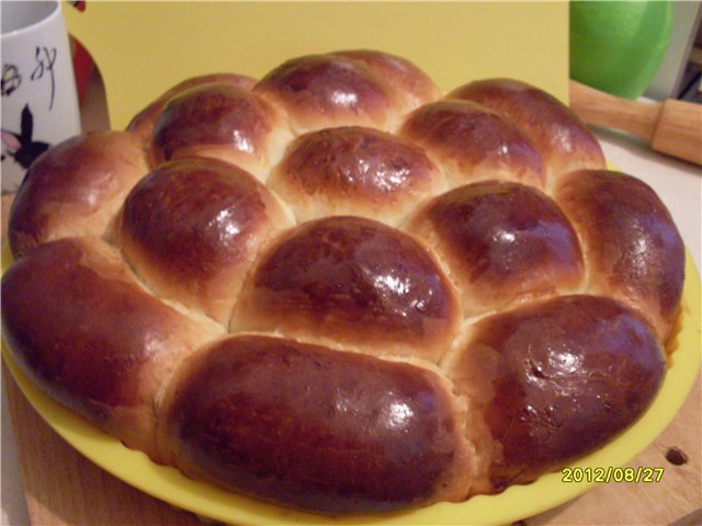 Stein (tallerken) for brødbaking