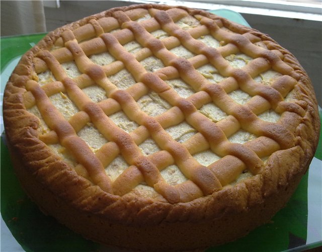 Pastel de miel con requesón