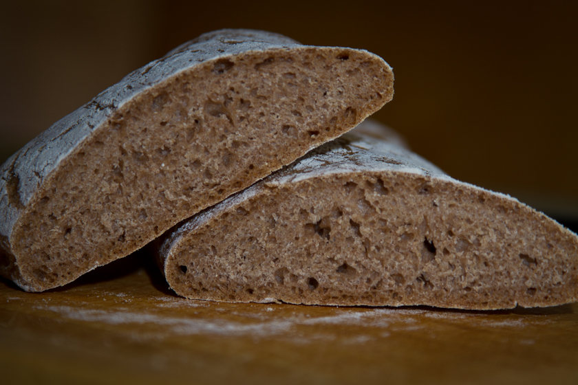 Ciabatta, ciabatta biga in de oven