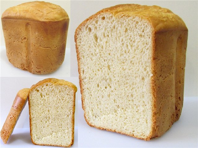 Pan de trigo con sémola en una panificadora