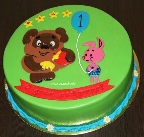 Torte basate sul cartone animato Winnie the Pooh e tutto, tutto, tutto