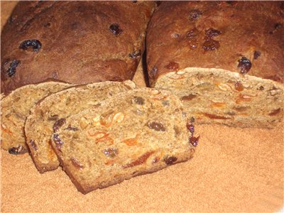 Pa tirolès amb fruits secs al forn