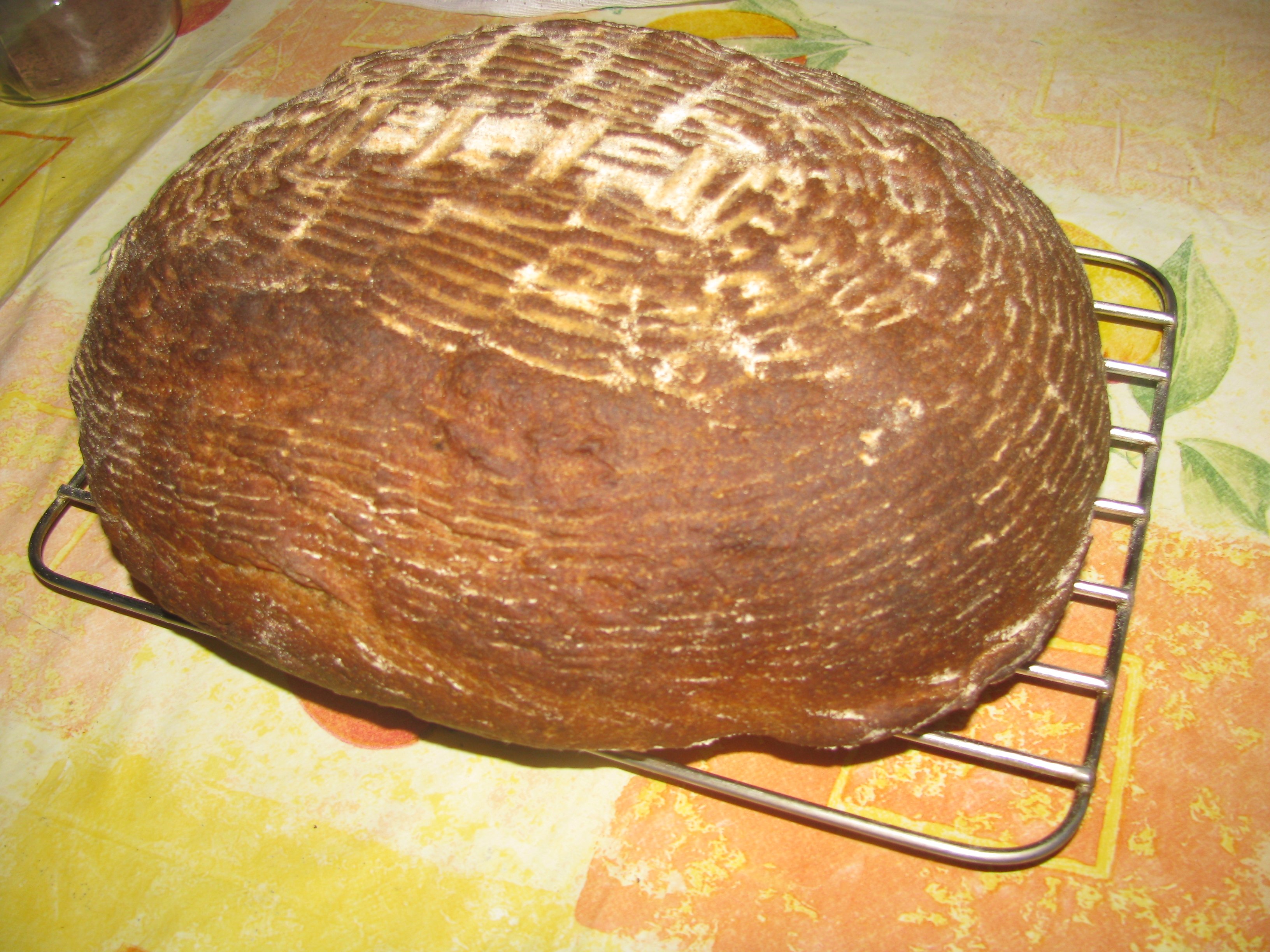 Wheat-rye bread (in the oven)