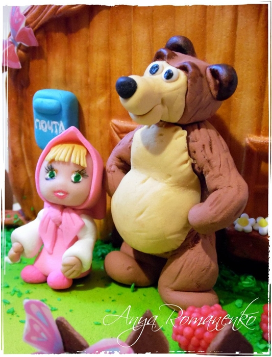 เค้กจากการ์ตูนเรื่อง Masha and the Bear