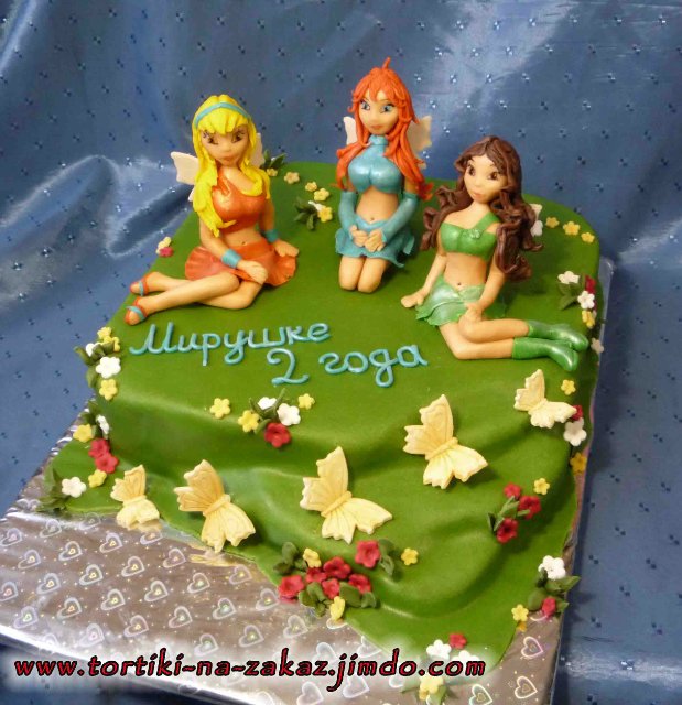 Torte con fate basate sul cartone animato Winx e altri