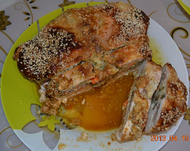 Pollo relleno quirúrgicamente nostálgico (clase magistral)