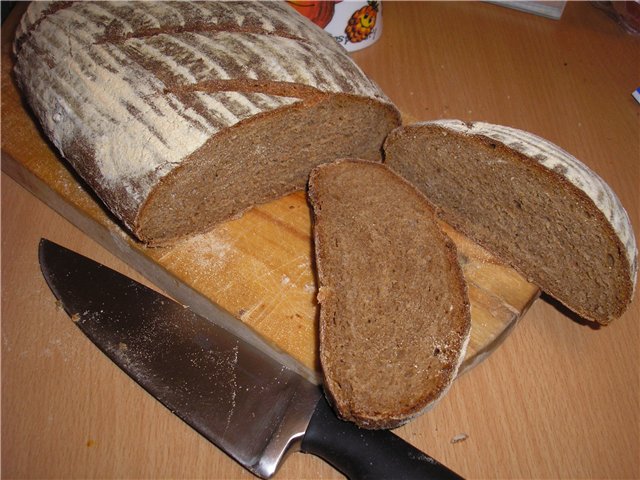 Wheat-rye hearth bread