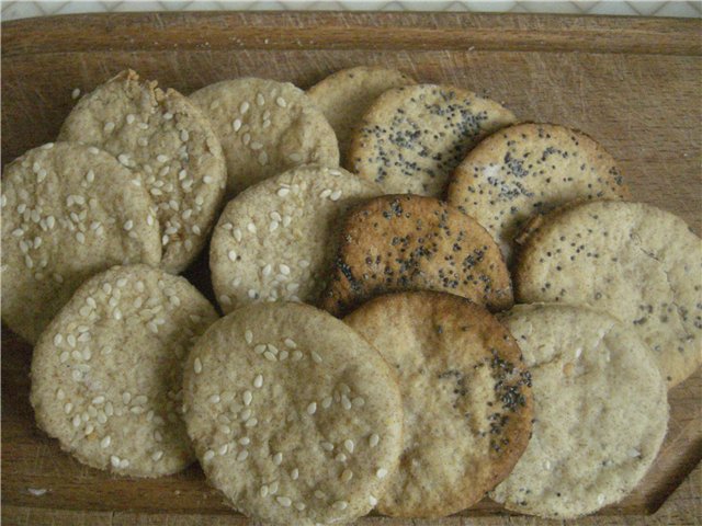 Galletas de centeno integrales