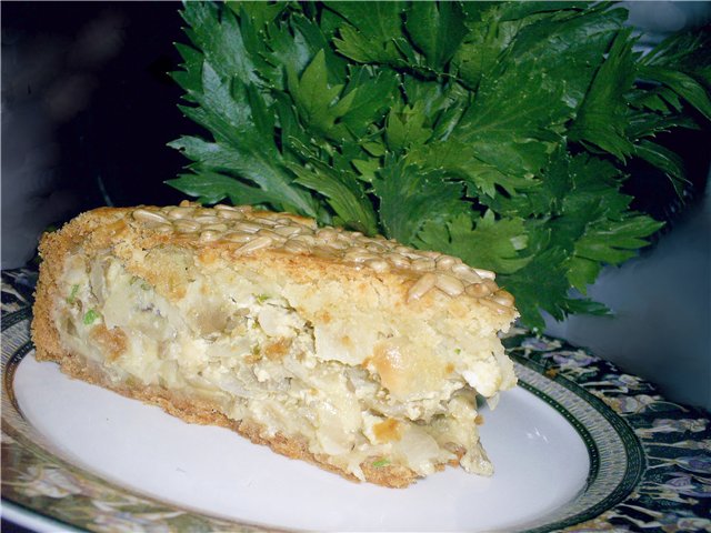 Cheese pie na may talong (Balkan)