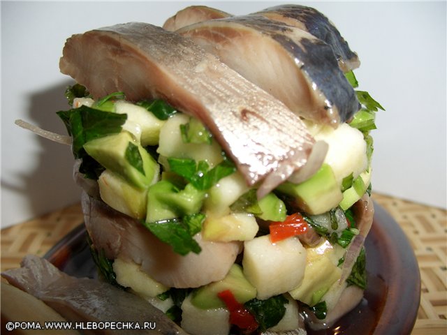 Avocado and Herring Salad