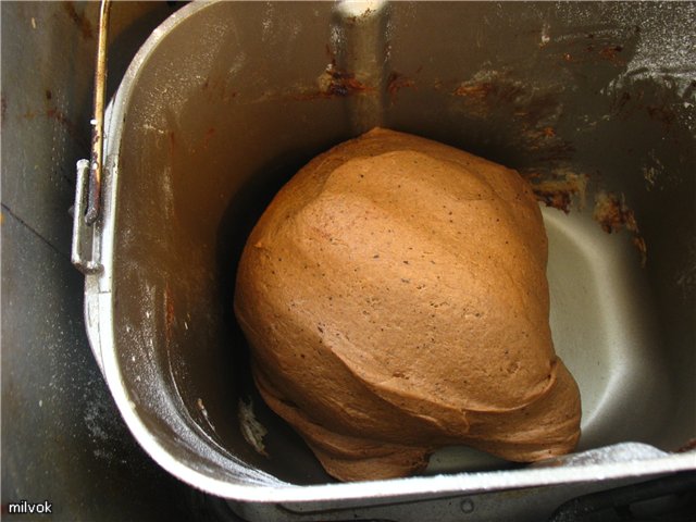 Pan de centeno con chocolate "Trufa"