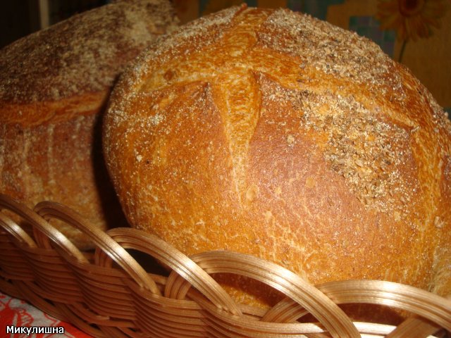 Pane di grano su pasta matura (autolievitazione)