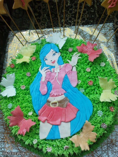 Torte con fate basate sul cartone animato Winx e altri