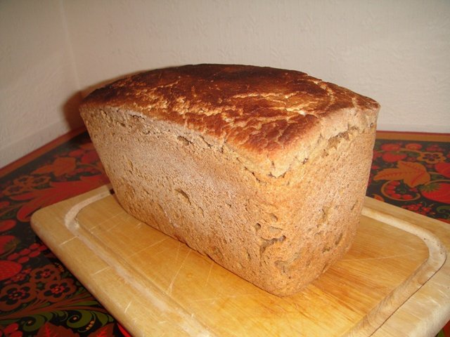 Whole grain barley bread with sourdough