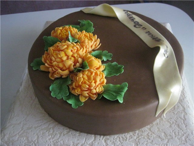 Mga cake ng bulaklak