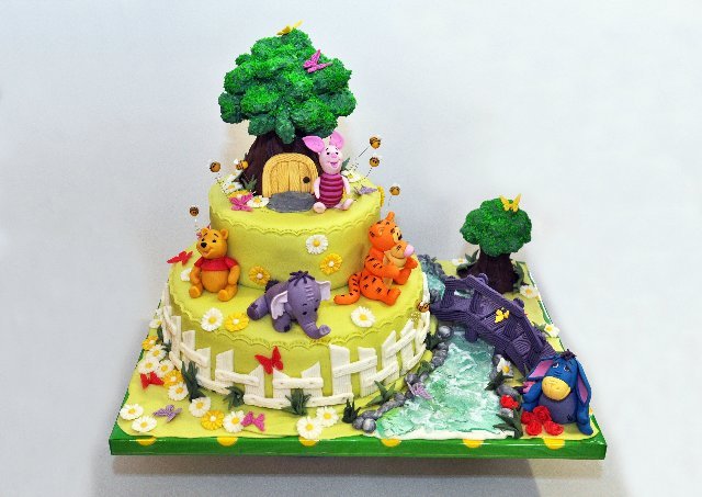 Torte basate sul cartone animato Winnie the Pooh e tutto, tutto, tutto