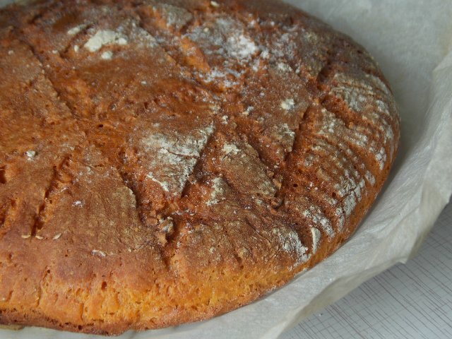 Watermelon bread with flax seeds (oven)