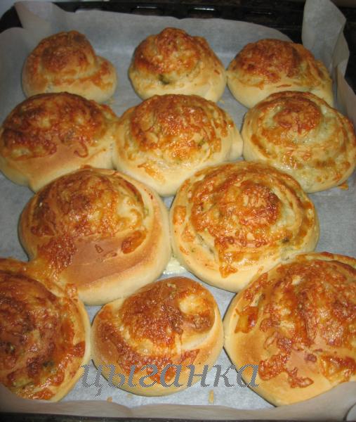 Buns Kashkavalka with savory