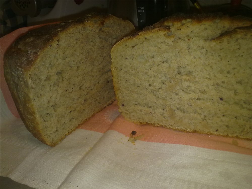 Sourdough bread in the oven