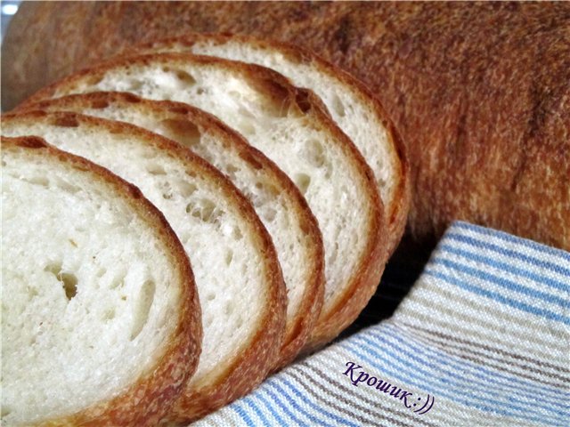 Tarwebrood "Hongaars" in de oven