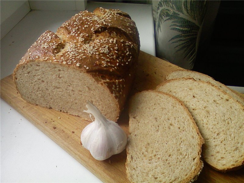 Pane integrale con crusca