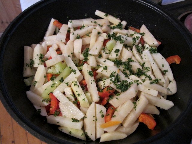 Narhangi - Uzbek stew of vegetables with meat (master class)