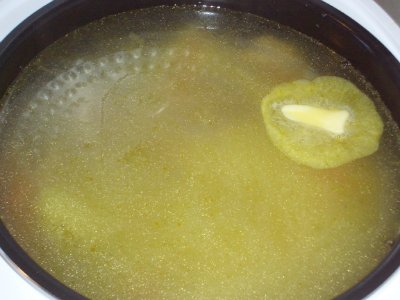 Mushroom soup with champignons in a multicooker Brand 701