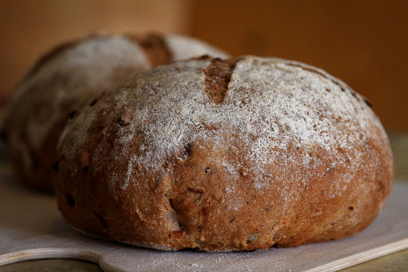 Pane con mirtilli rossi e noci pecan (forno)