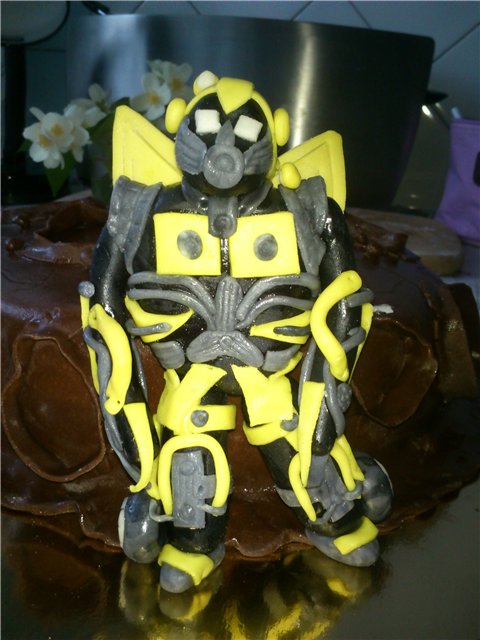 Cakes based on cartoons Transformers, Lego and other superheroes