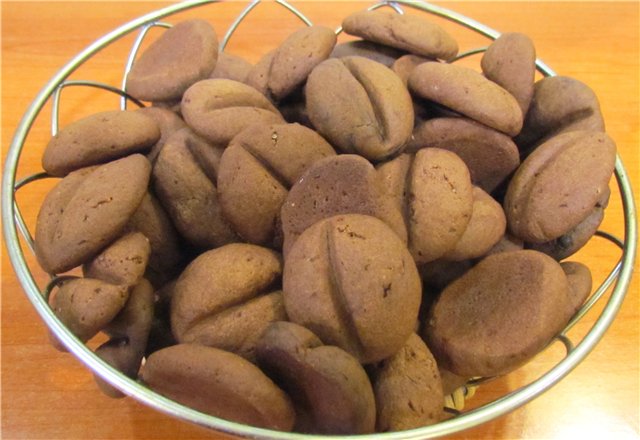 Biscotti Chicchi di caffè con cioccolato