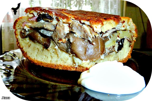 Torta ai funghi