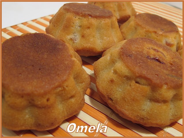 Muffin alle mele con albicocche secche (magre)