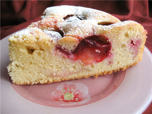 Torta di pesche noci