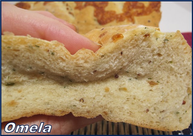 Pan de queso y cebolla (al horno)