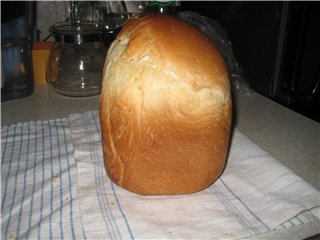 Pane italiano in una macchina per il pane