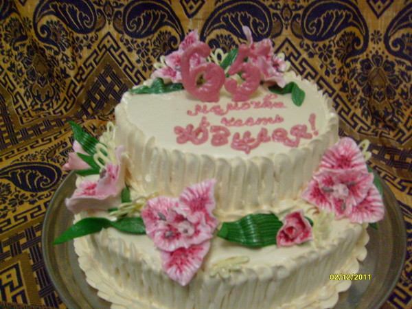 Mga cake ng bulaklak